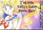 I've won Kelly's Sailor Moon Quiz!