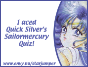 I aced Quicksilver's Sailor Mercury Quiz!